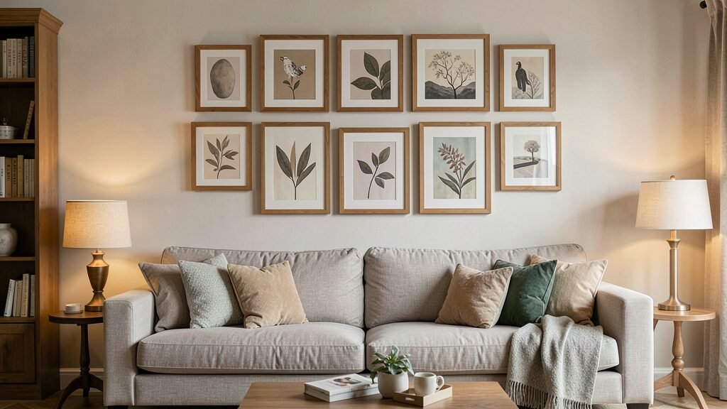 Living room wall decor