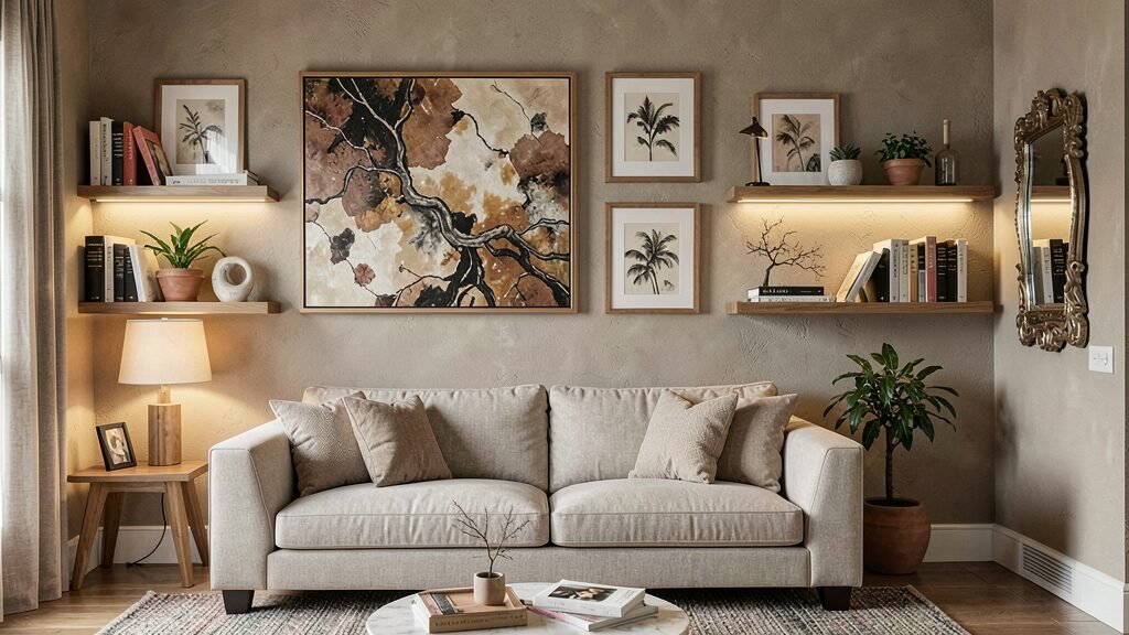 Living room wall decor