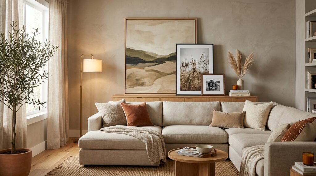 Living room wall decor