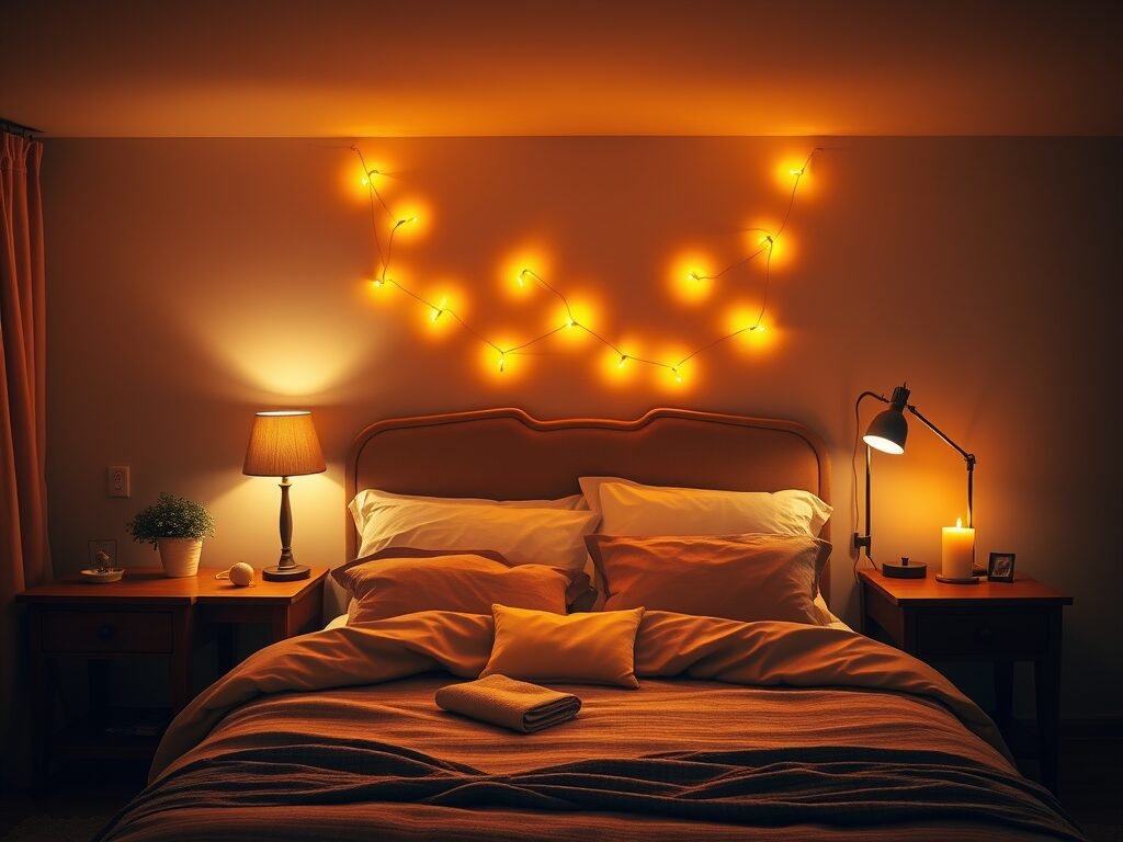 Cozy bedroom on a budget