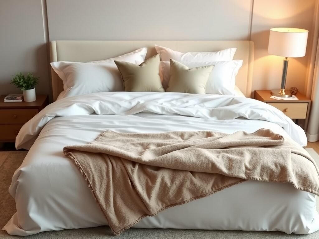 Cozy bedroom on a budget