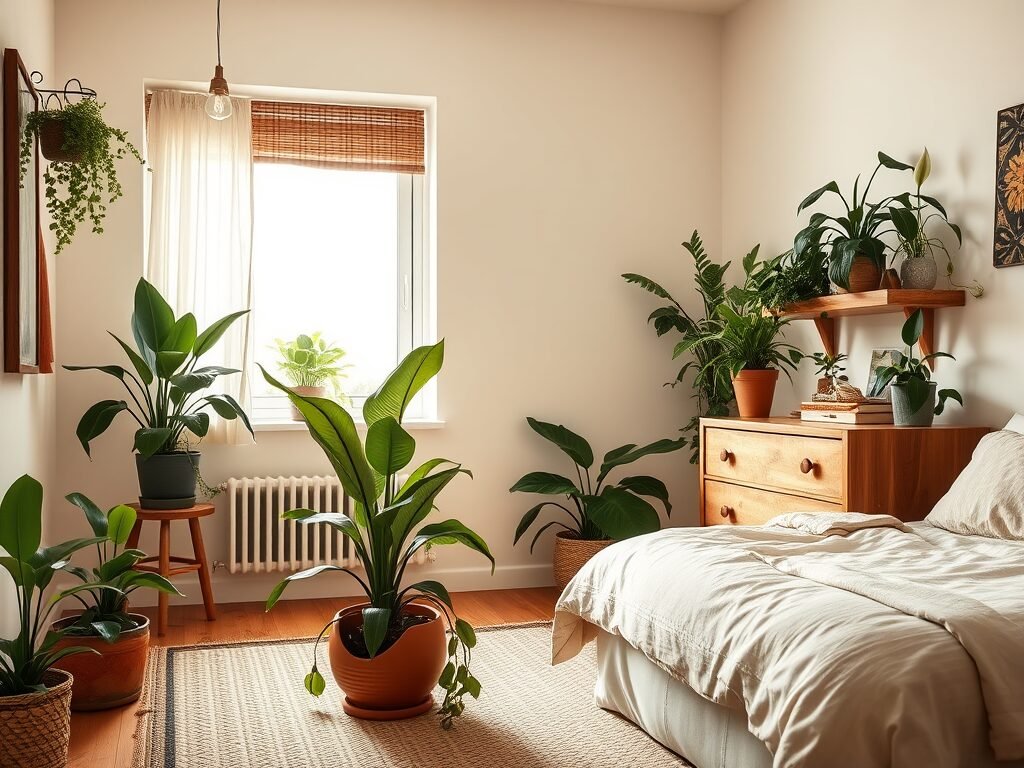 Cozy bedroom on a budget