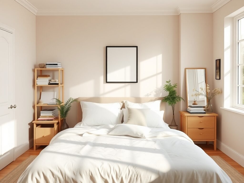 Cozy bedroom on a budget
