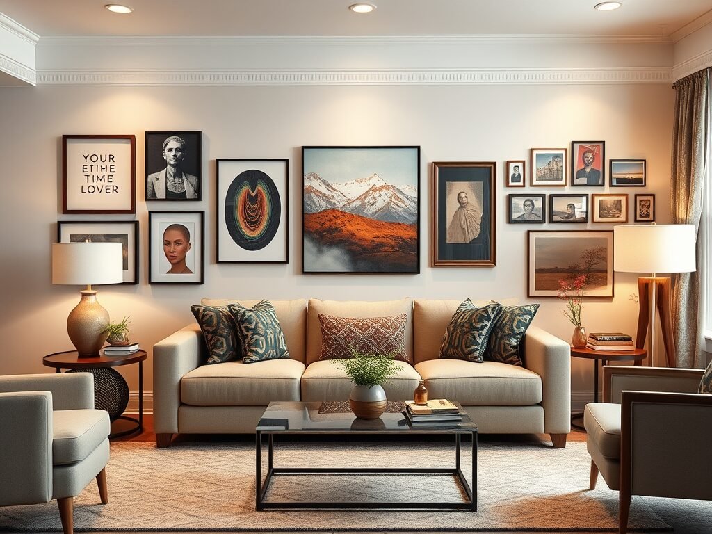 Living room wall decor